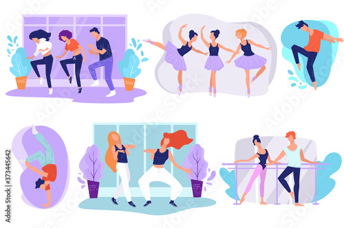Dancing studio for kids and adults, modern styles