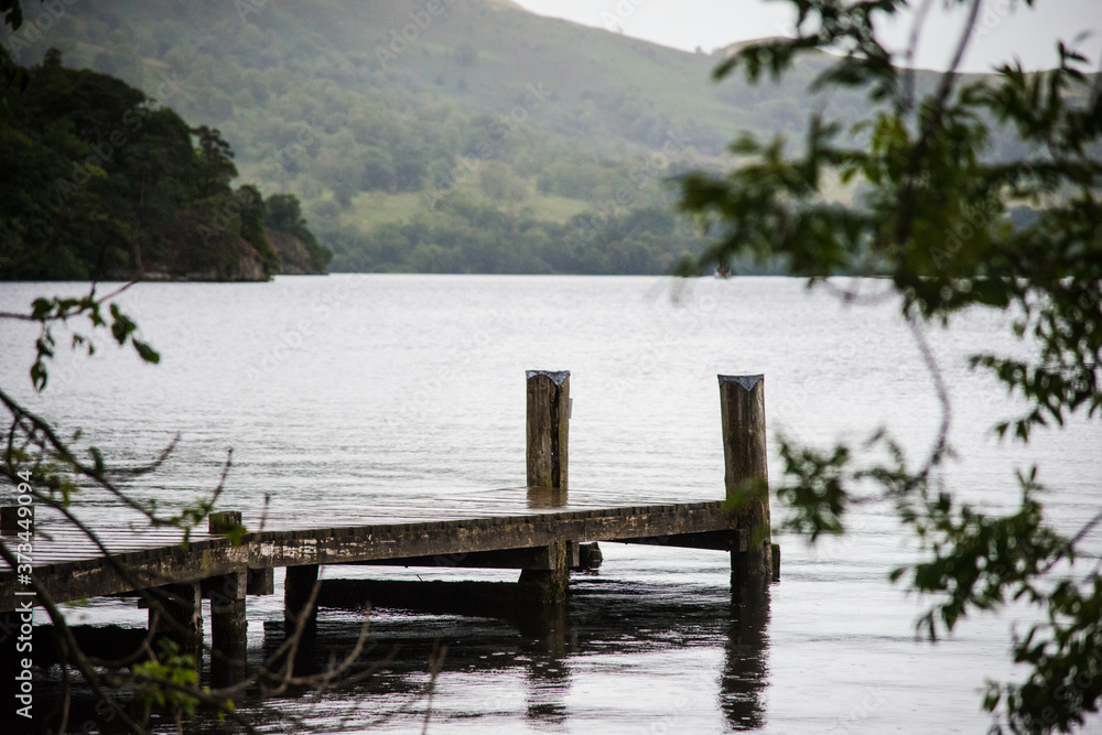 stormy skies and jetty north east across ullswater from glenridding stormy skies and jetty north east across ullswater from glenridding