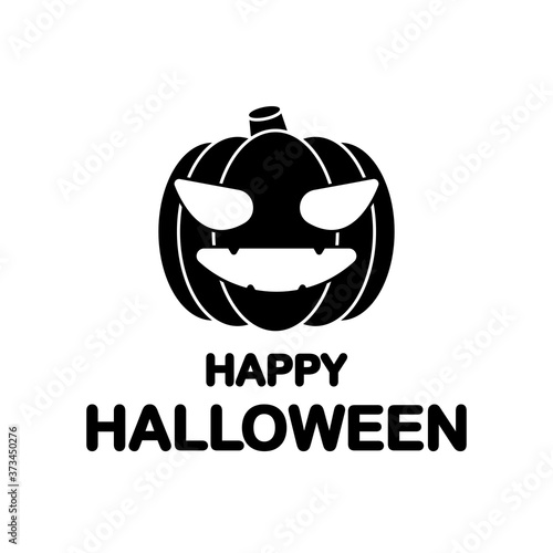 Halloween vector illustration suitable for cards banners and symbols, With Pumpkin cartoon character symbol.