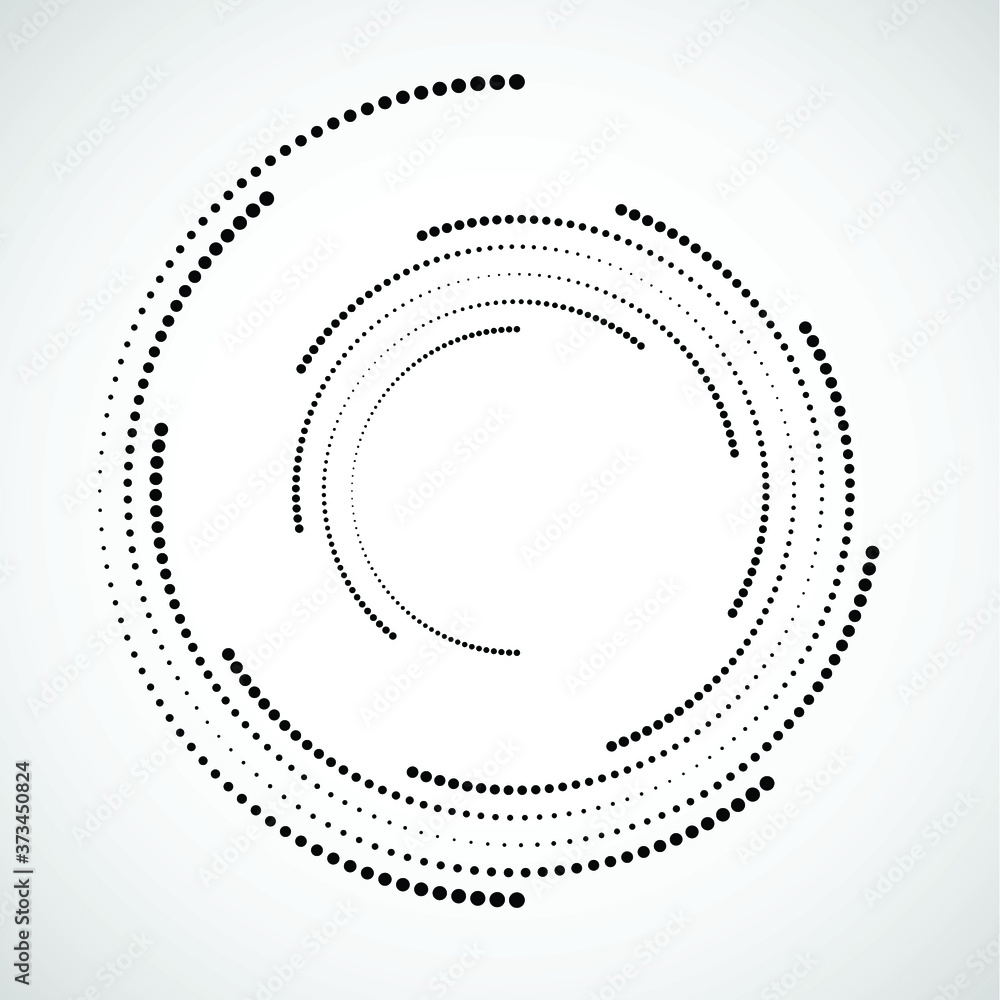 Halftone dots in circle form. round logo . vector dotted frame . design element Halftone dots in circle form. round logo . vector dotted frame . design element