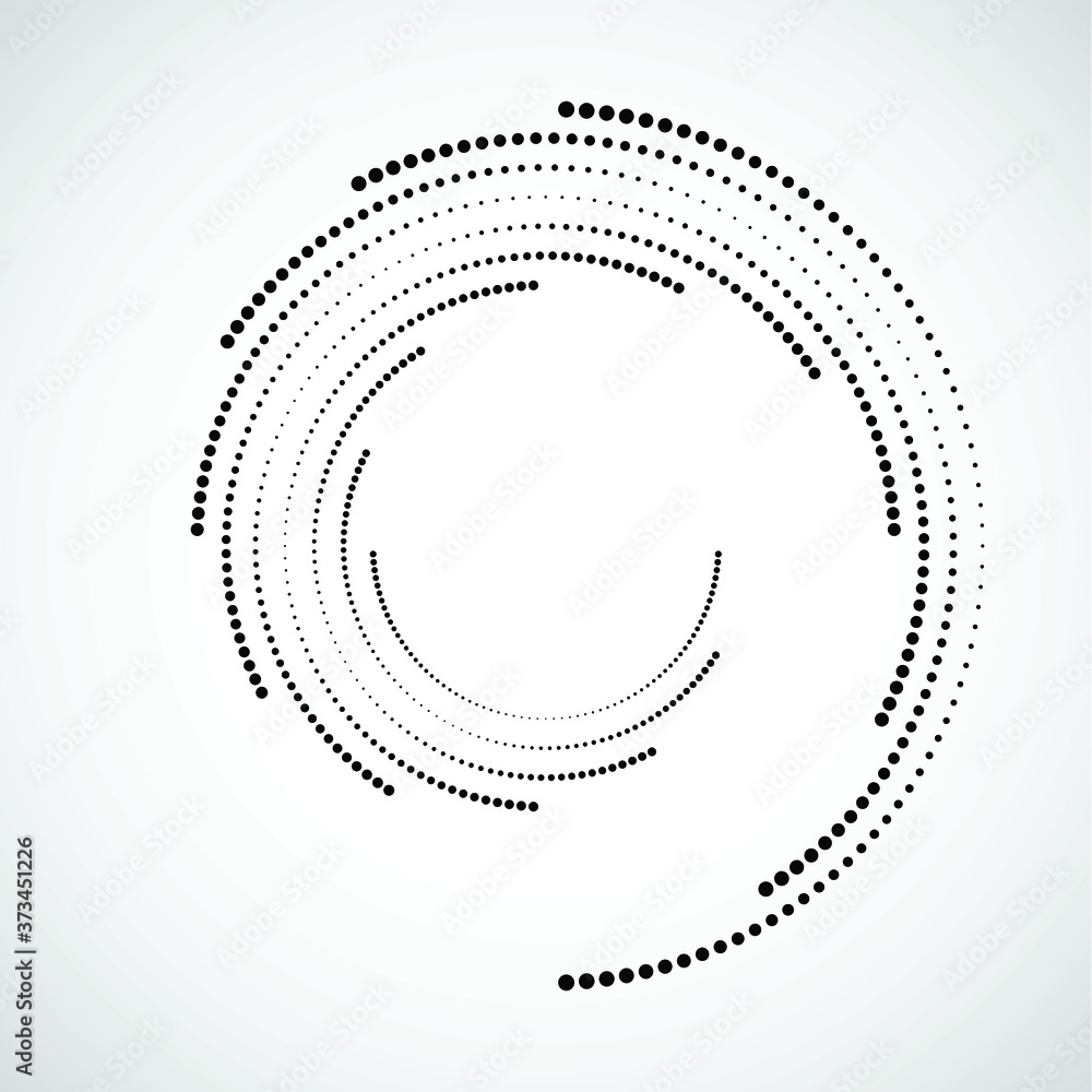 Halftone dots in circle form. round logo . vector dotted frame . design element Halftone dots in circle form. round logo . vector dotted frame . design element