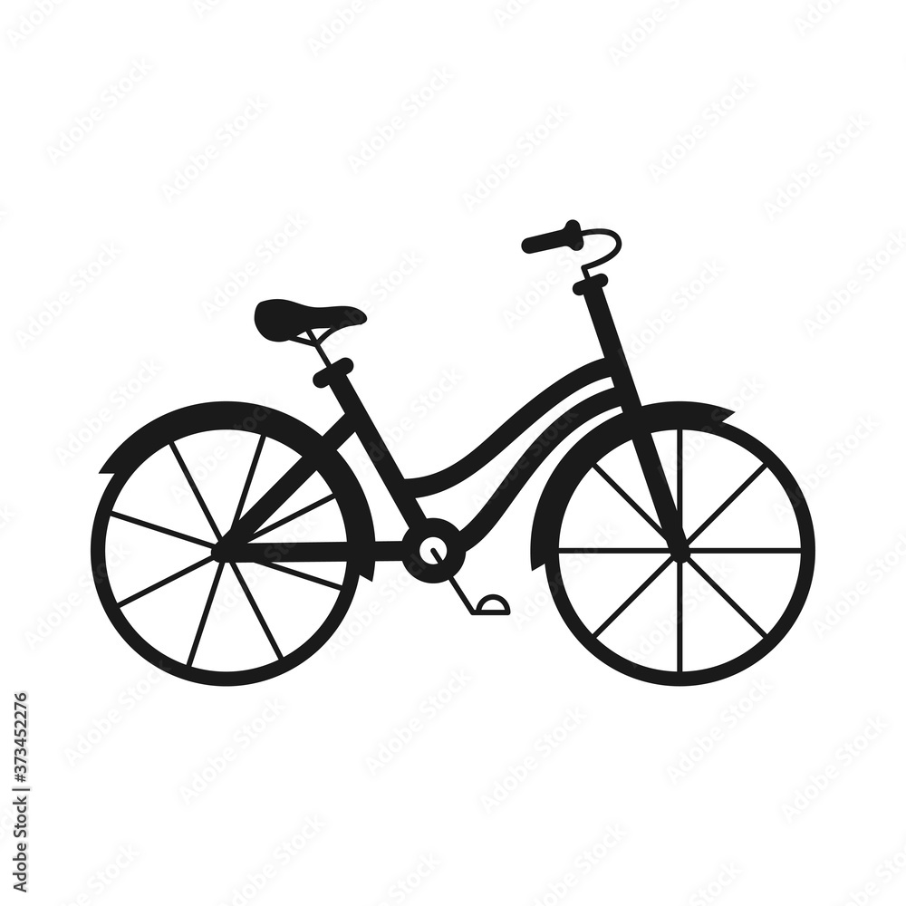 Black and white monochrome bicycle Black and white monochrome bicycle
