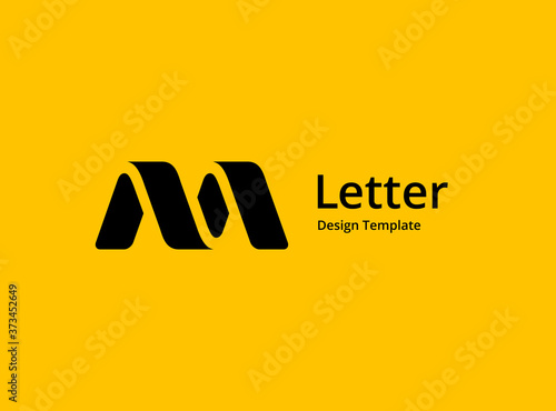 Letter M logo icon design template elements