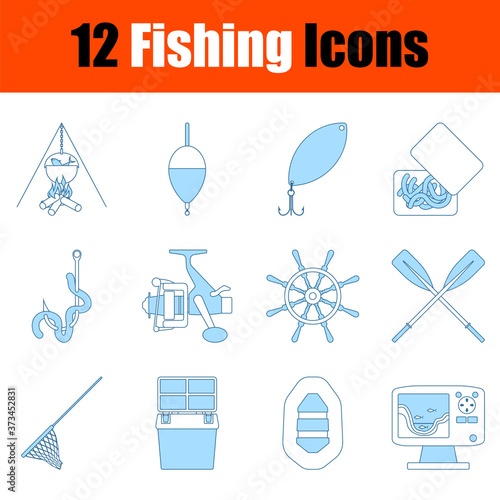 Fishing Icon Set