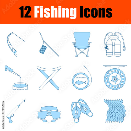 Fishing Icon Set