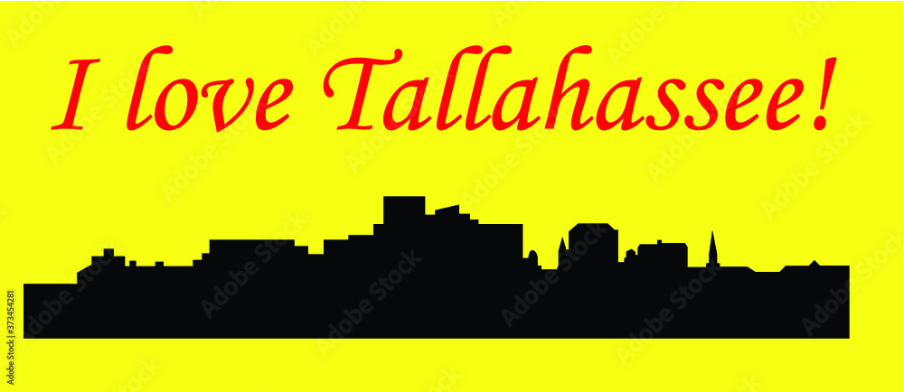 Tallahasse, Florida ( city silhouette )