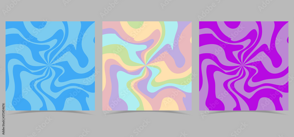 Set of cool abstract banners. Art texture. May use for interior design
