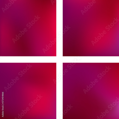 Set with pink abstract blurred backgrounds. Vector illustration. Modern geometrical backdrop. Abstract template. photo