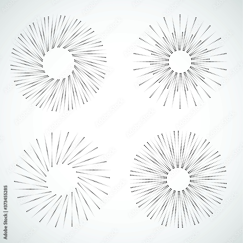 Obraz premium Halftone dots in circle form. round logo . vector dotted frame . design element