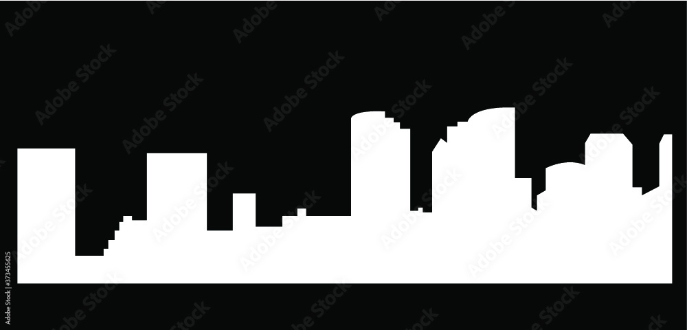 Obraz premium Hawaii, Honolulu ( city silhouette )