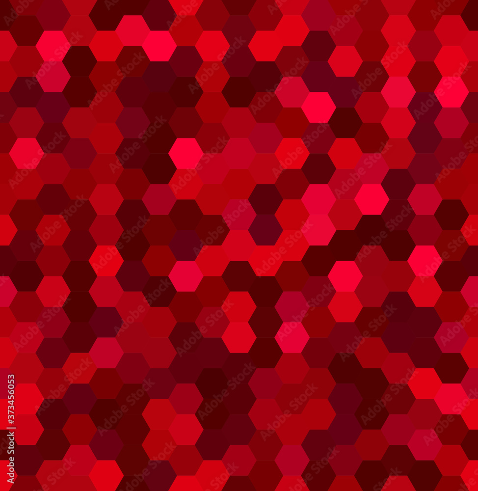 Vector background with red hexagons. Can be used for printing onto fabric and paper or decoration. Vector background with red hexagons. Can be used for printing onto fabric and paper or decoration.