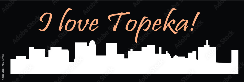 Topeka, Kansas ( city silhouette )