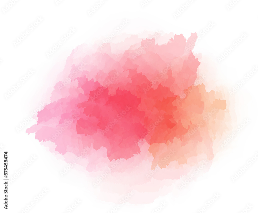 Abstract pink watercolor background. Watercolor splash. Digital art painting.