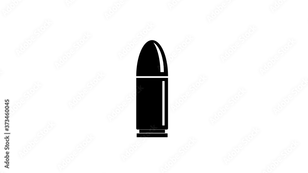 gun bullet Icon illustration on white background gun bullet Icon illustration on white background