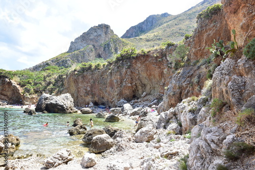 Obraz na płótnie Riserva Naturale dello Zingaro, Trapani ,Sicilia w salonie
