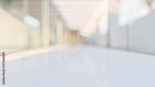 corridor blur background 3d render