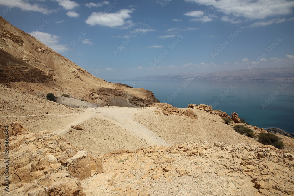 The mountains of the Judean desert overlooking the Dead Sea. The mountains of the Judean desert overlooking the Dead Sea.