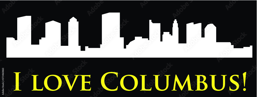 Columbus, Ohio (city silhouette)