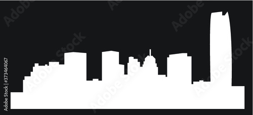Oklahoma City, Oklahoma (city silhouette)