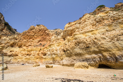 Praia Marinha in Portimao, Algarve, Portugal photo