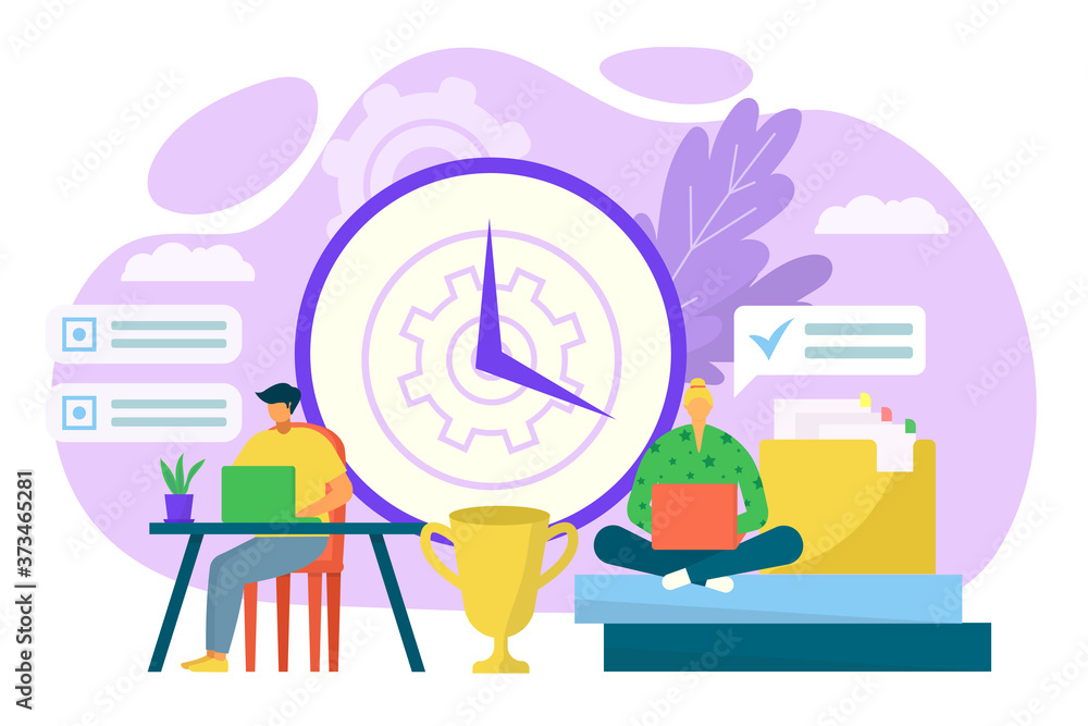 Business work at home concept, vector illustration. Flat people person at computer, laptop at modern internet office. Young freelancer character at cartoon workplace design, job technology. Business work at home concept, vector illustration. Flat people person at computer, laptop at modern internet office. Young freelancer character at cartoon workplace design, job technology.