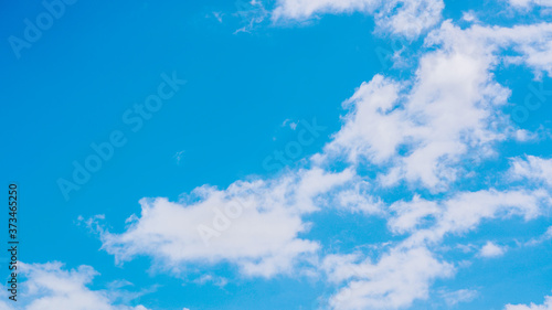 Beautiful blue sky during summer time