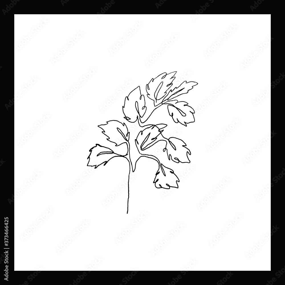 Simple continous line art. Minimalist vector illustration. Great for ...