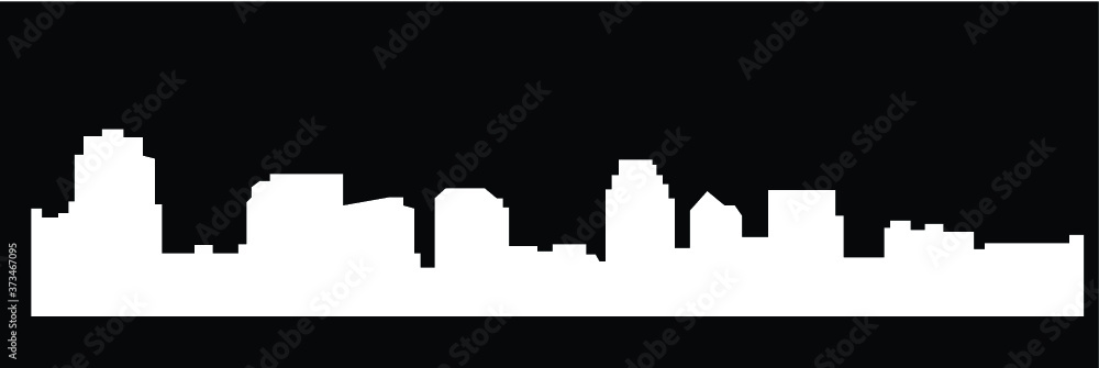 Salt Lake City, Utah (city silhouette)