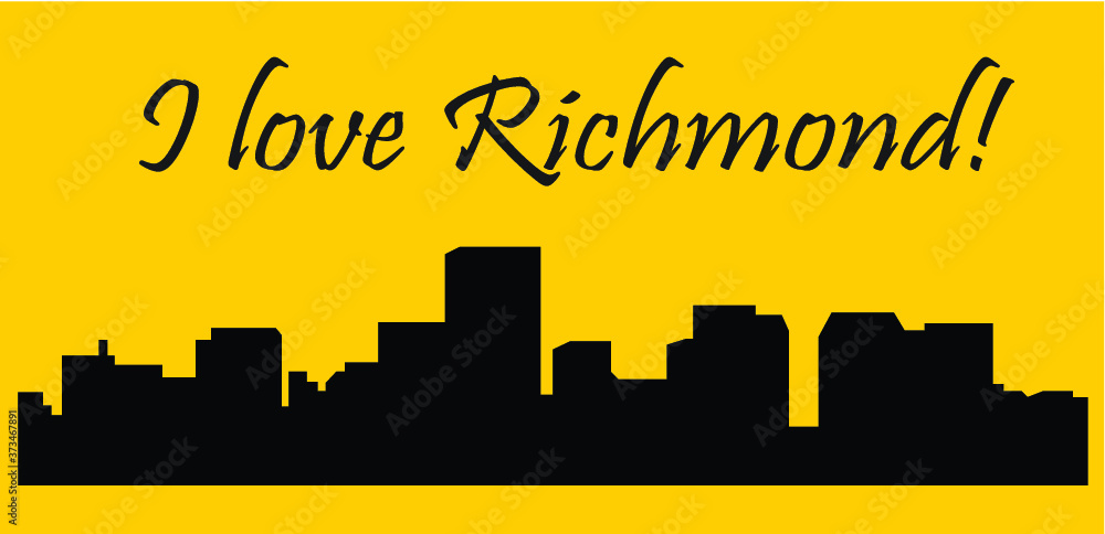 Richmond, Virginia (city silhouette)