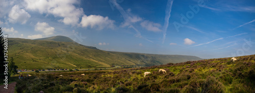 Trail to the Pen y Fan - Panorama of Brecon Beacons National Park in Wales. © Maciej Olszewski