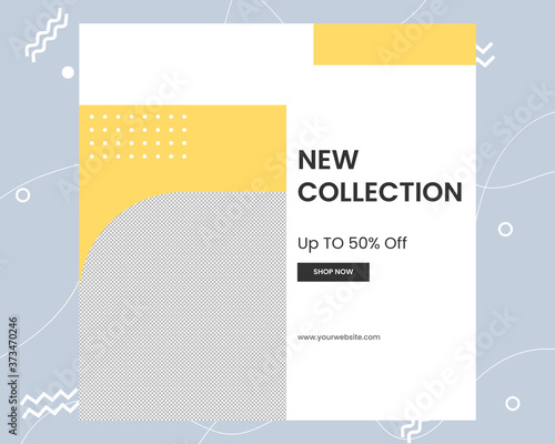 New fashion instagram post template Free EPS