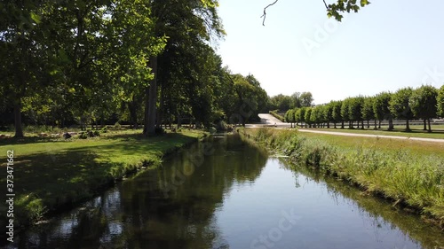 Beautiful summer day in France near Paris at Domaine De Chantilly Europe