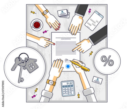 Man signs financial documen...