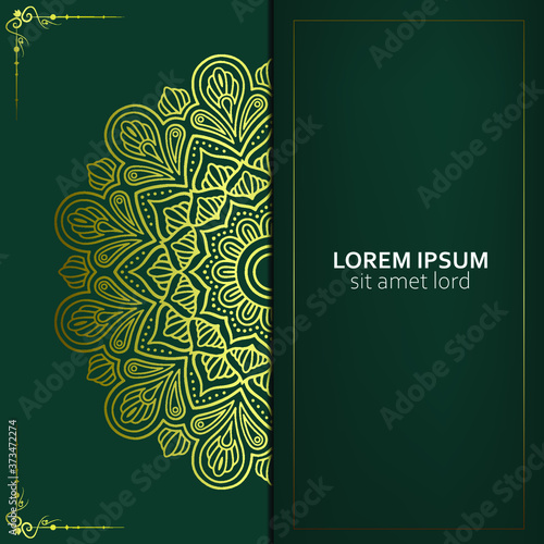 Luxury ornamental mandala background with arabic islamic east pattern style premium vector
