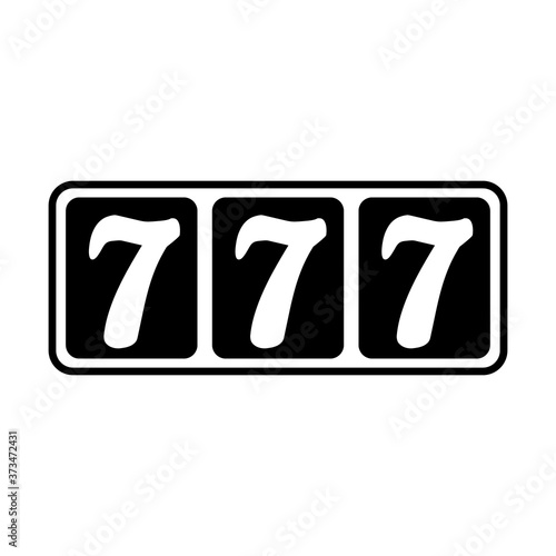 777 jackpot icon.