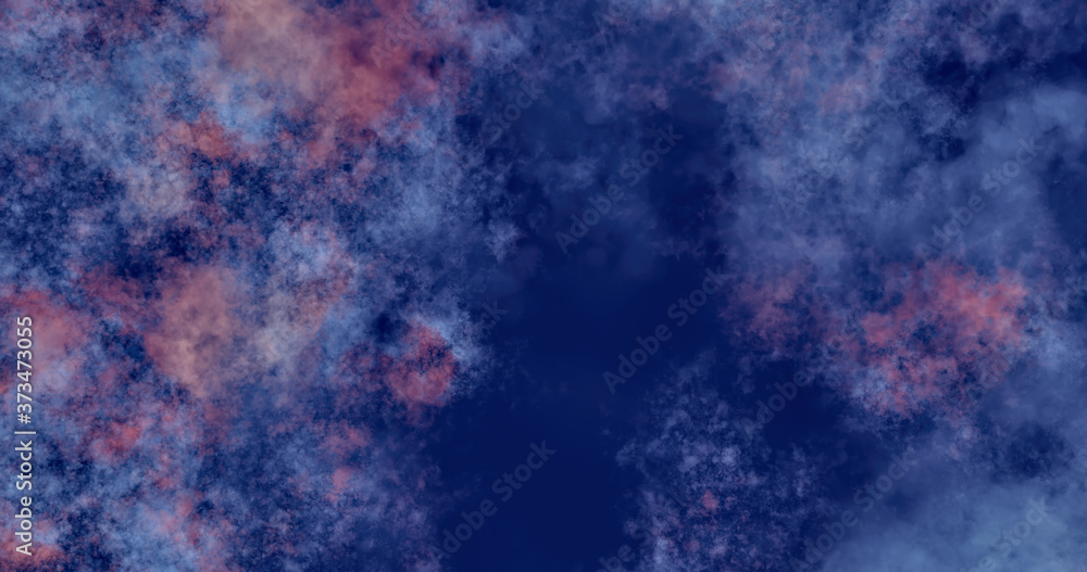 Vibrant abstract background for design. Blurry color spots: dark blue, orange, blue.