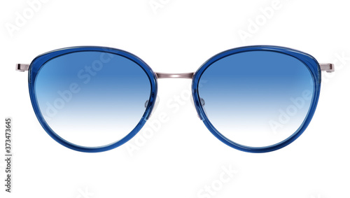 Sunglasses isolated on white background for applying on a portrait. Design element with clipping path