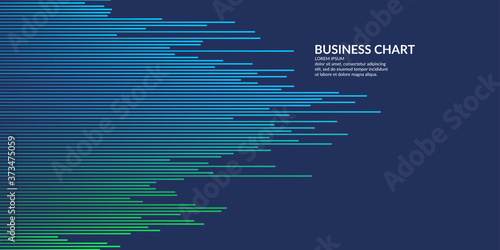 Business graph on a white background. Chart analysts of growth and falling profits.