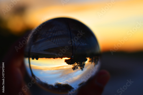 photographing through a Lensball © EcoPim-studio