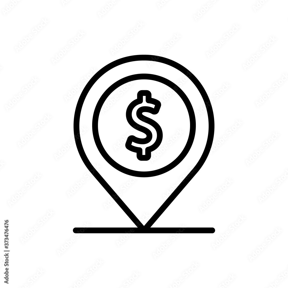Placeholder, dollar icon. Simple line, outline vector elements of economy icons for ui and ux, website or mobile application Placeholder, dollar icon. Simple line, outline vector elements of economy icons for ui and ux, website or mobile application