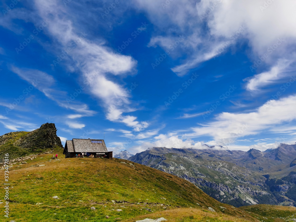 Turia refuge in the Vanoise national park, Savoie, France. Turia refuge in the Vanoise national park, Savoie, France.