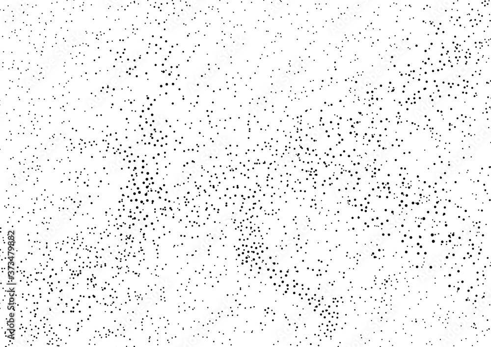 Obraz premium Abstract black grainy spread on white background and texture.