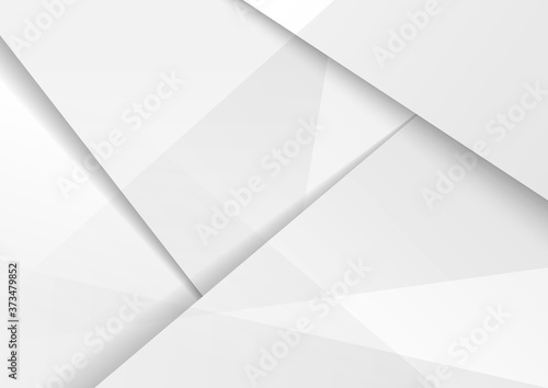 Abstract modern background design white and gray hi-tech polygonal corporate with shadow.