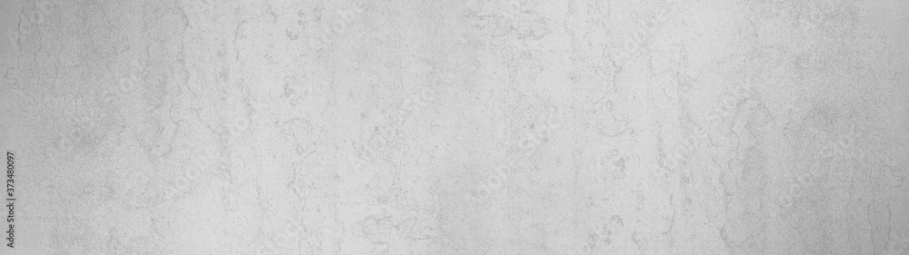 White gray grey bright stone concrete chalkboard texture background wide panorama banner long - obrazy, fototapety, plakaty 