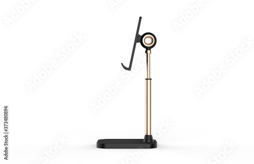 Cell Phone Stand,Angle Height Adjustable LISEN Cell Phone Stand For Desk,Thick Case Friendly Phone Holder Stand For Desk, Compatible with All Mobile Phones. 3d illustration photo