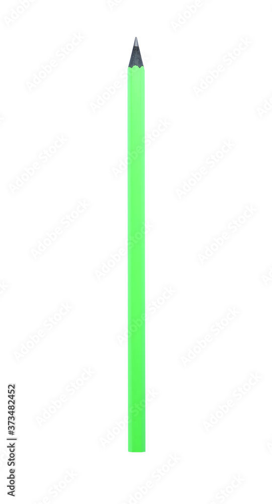 New pencil isolated on white. School stationery New pencil isolated on white. School stationery