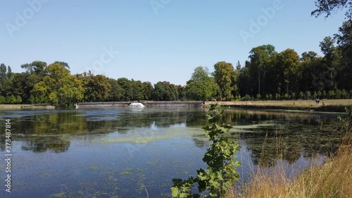 Beautiful summer day in France near Paris at Domaine De Chantilly Europe