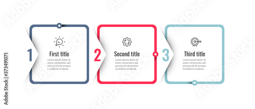 Vector Infographic design with 3 options or steps. Infographics for business concept. Can be used for presentations banner, workflow layout, process diagram, flow chart, info graph