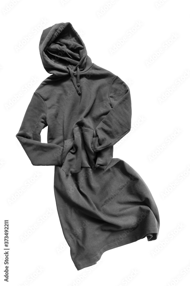 Hoody dress isolated