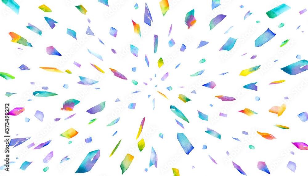 カラフルな光のかけらで構成したパターン プリズムの水彩イラスト Stock Illustration Adobe Stock カラフルな光のかけらで構成したパターン プリズムの水彩イラスト Stock Illustration Adobe Stock